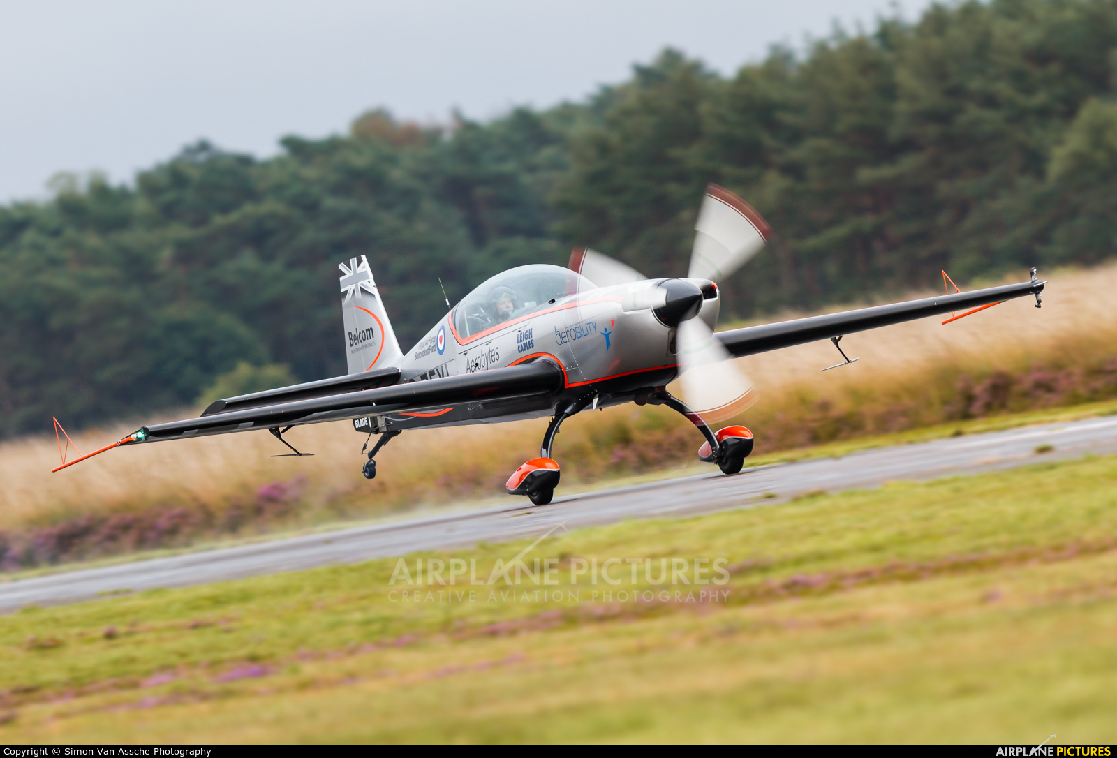 2 Excel Aviation "The Blades Aerobatic Team" G-ZEXL aircraft at Kleine Brogel