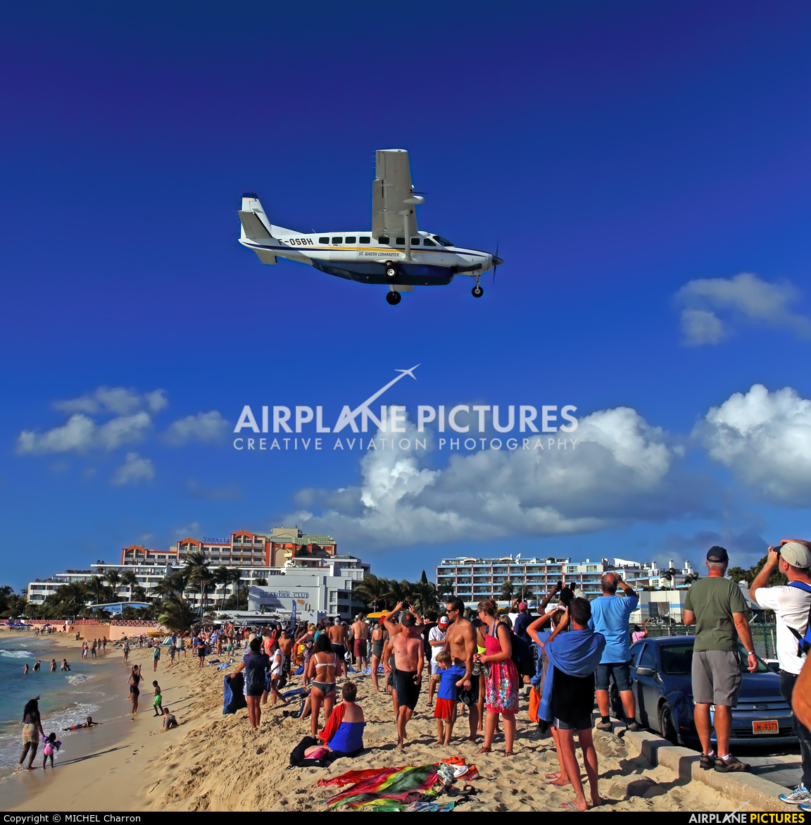 St.Barth Commuter F-OSBH aircraft at Sint Maarten - Princess Juliana Intl