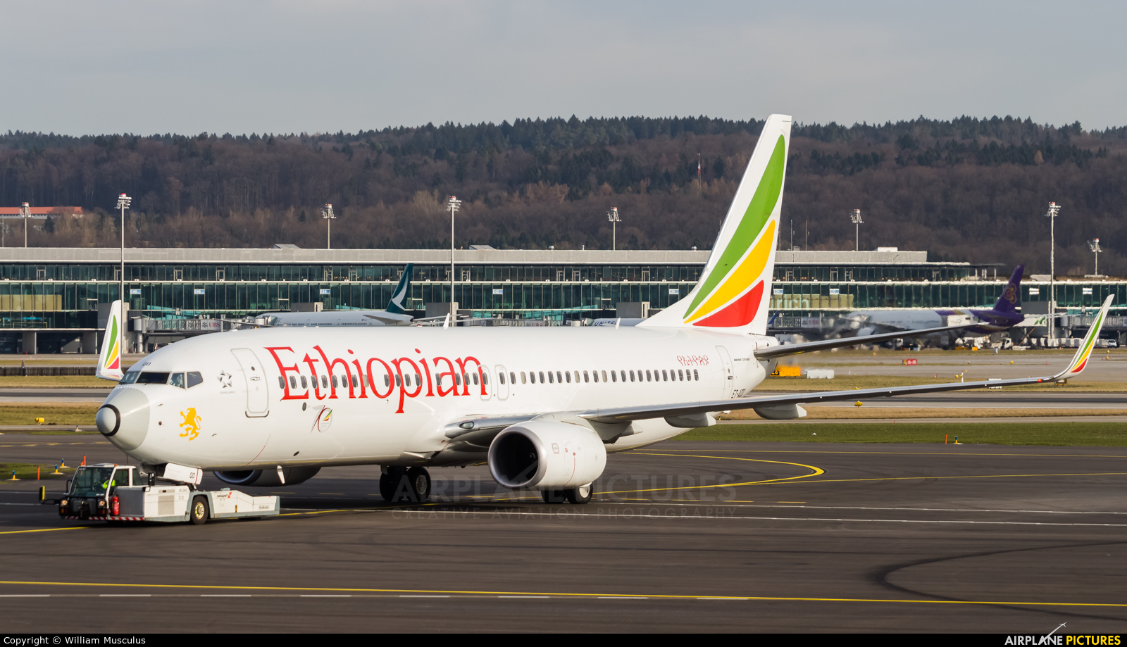 Ethiopian Airlines ET-AQO aircraft at Zurich