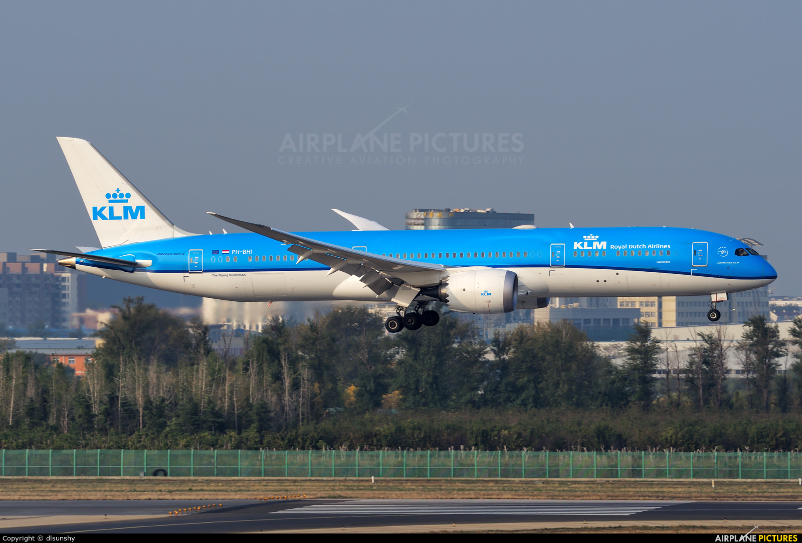 KLM PH-BHI aircraft at Beijing - Capital