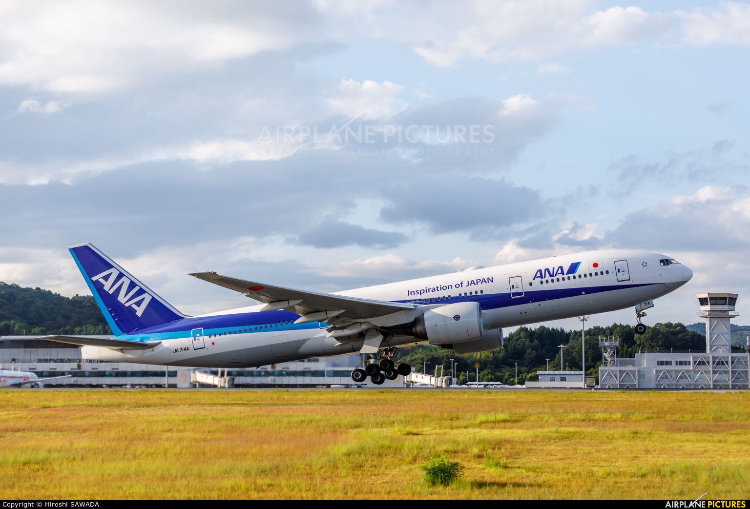 ANA - All Nippon Airways JA714A aircraft at Hiroshima