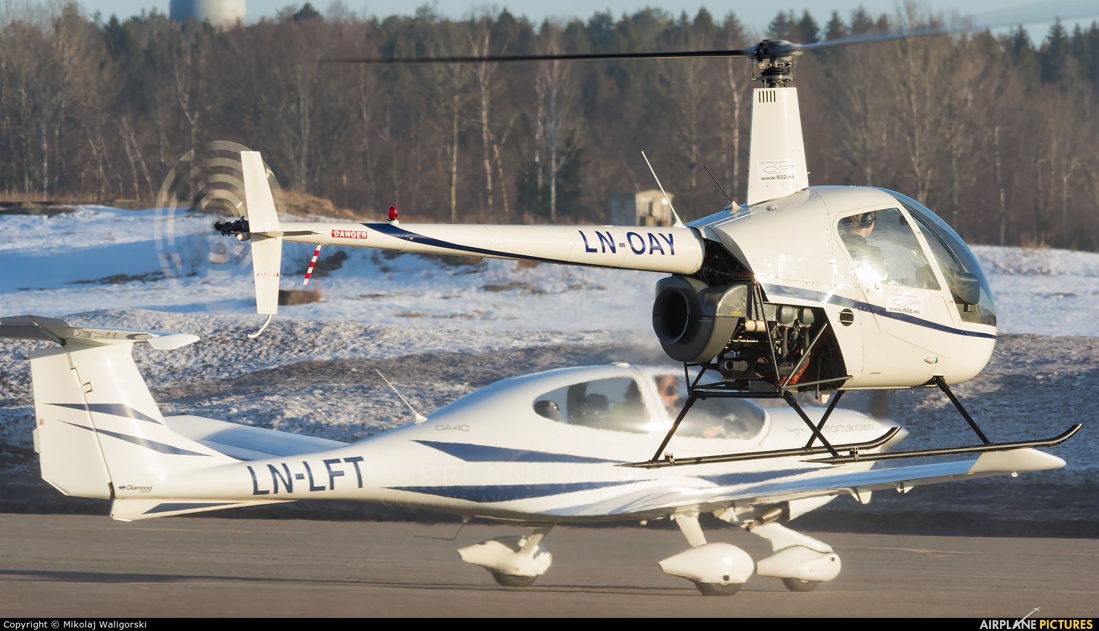 Pilot Flight Academy LN-OAY aircraft at Sandefjord - Torp