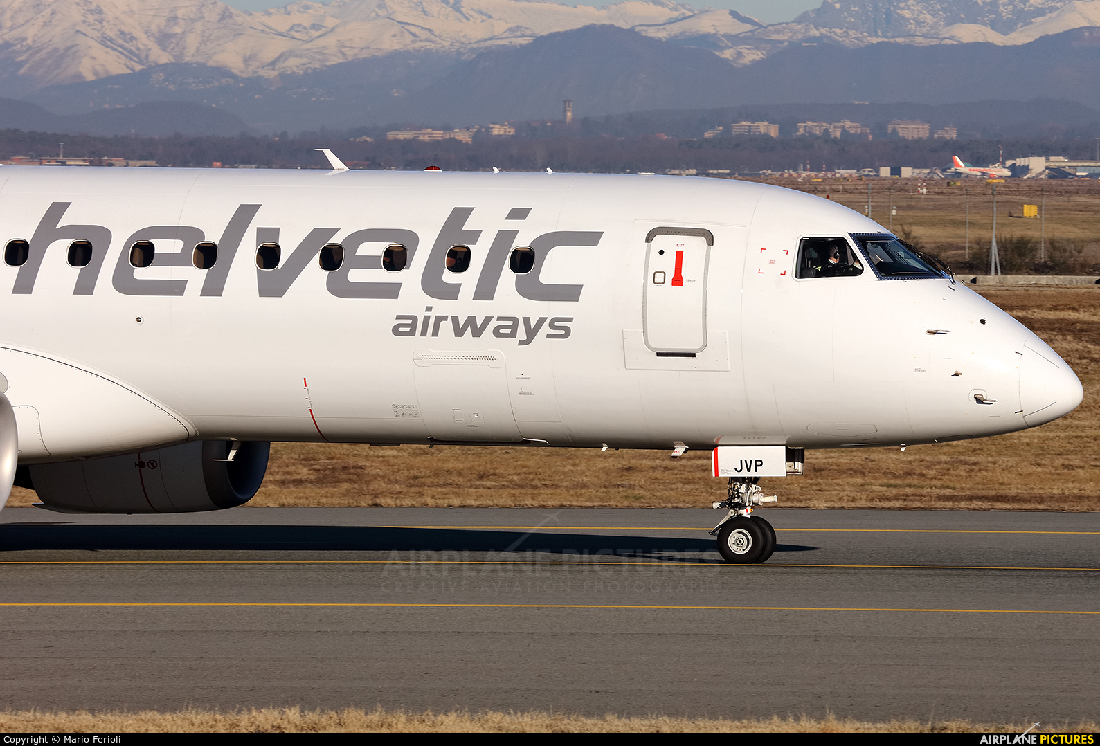 Helvetic Airways HB-JVP aircraft at Milan - Malpensa