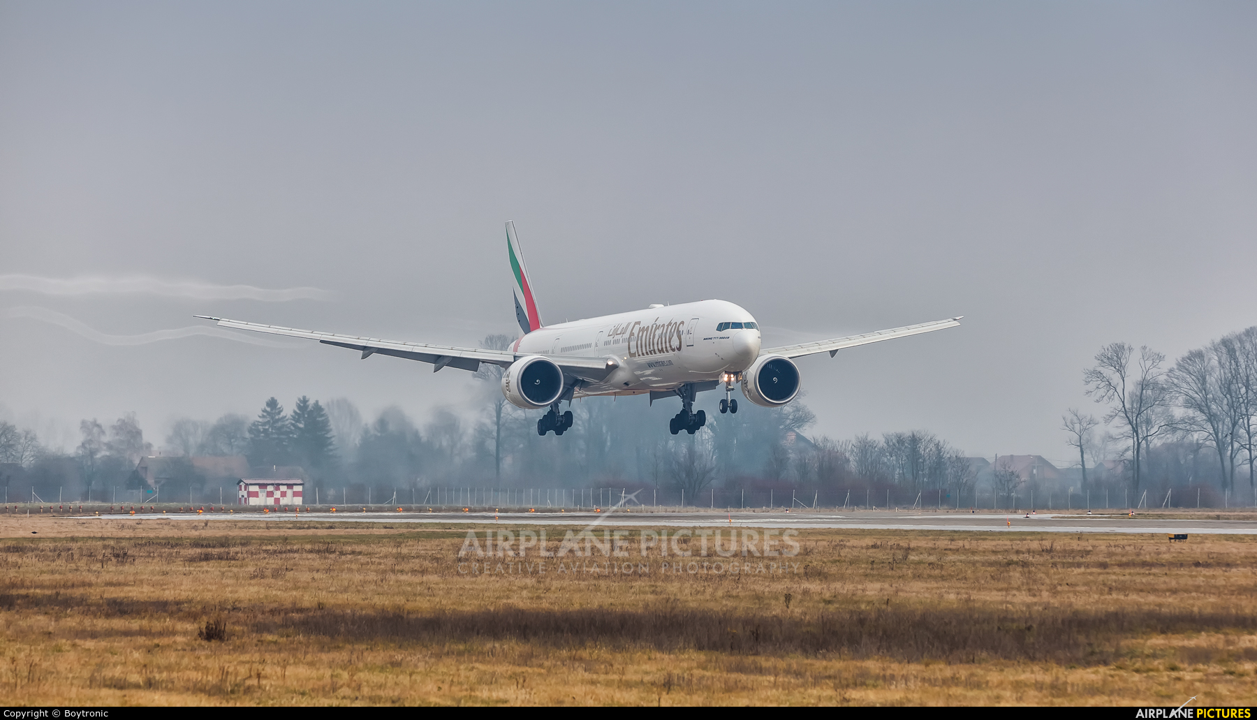 Emirates Airlines A6-ENG aircraft at Zagreb