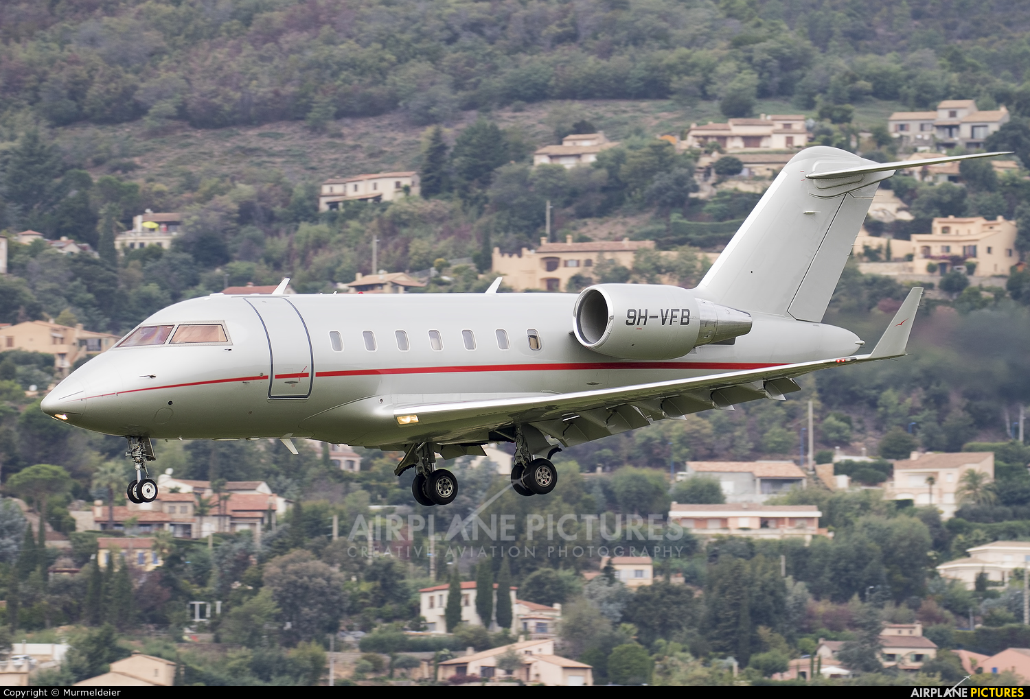Private 9H-VFB aircraft at Cannes - Mandelieu