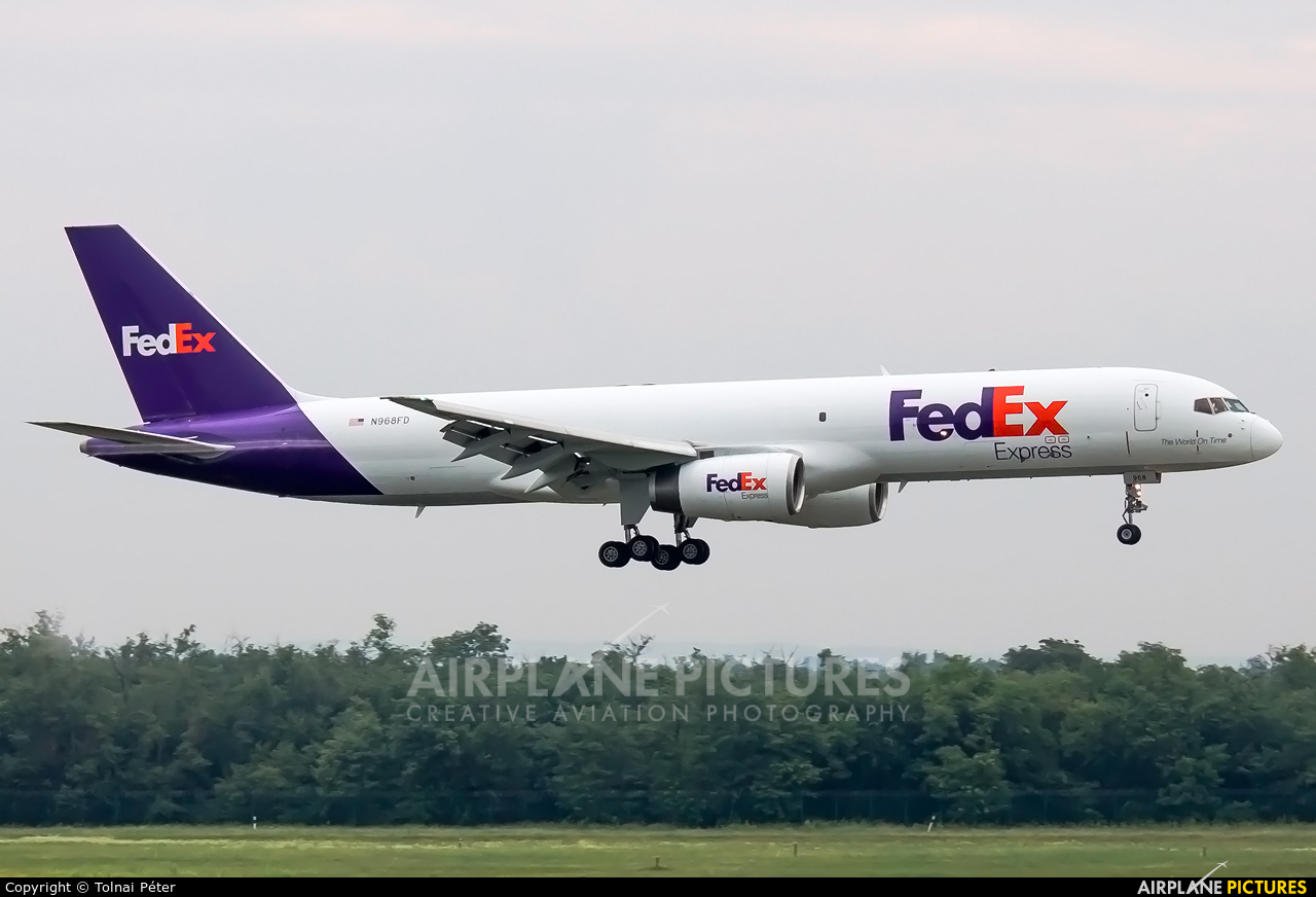 FedEx Federal Express N968FD aircraft at Budapest Ferenc Liszt International Airport