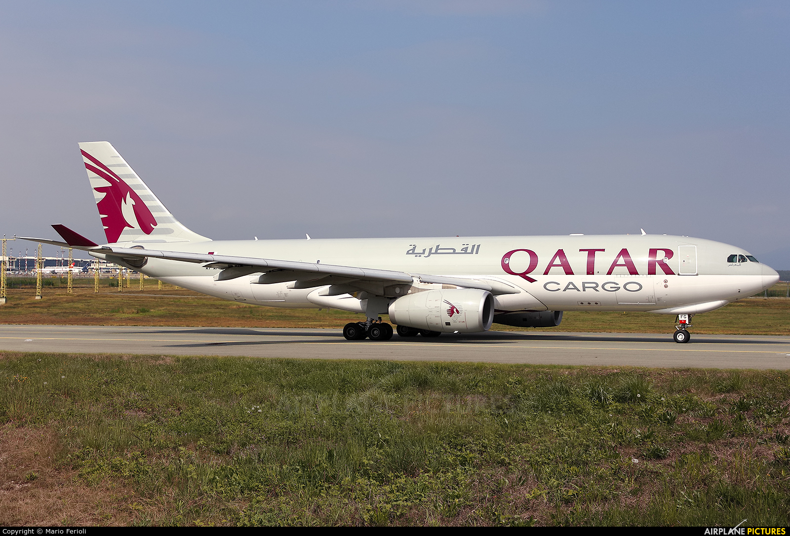 Qatar Airways Cargo A7-AFG aircraft at Milan - Malpensa