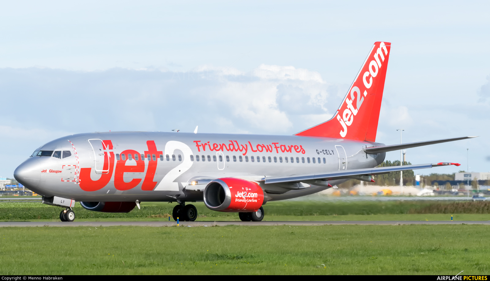 Jet2 G-CELY aircraft at Amsterdam - Schiphol