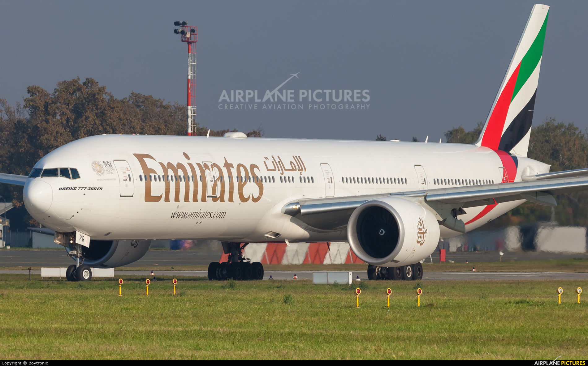 Emirates Airlines A6-EPR aircraft at Zagreb