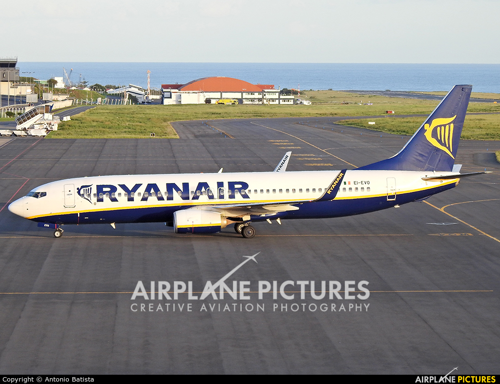 Ryanair EI-EVO aircraft at Azores - Ponta Delgada
