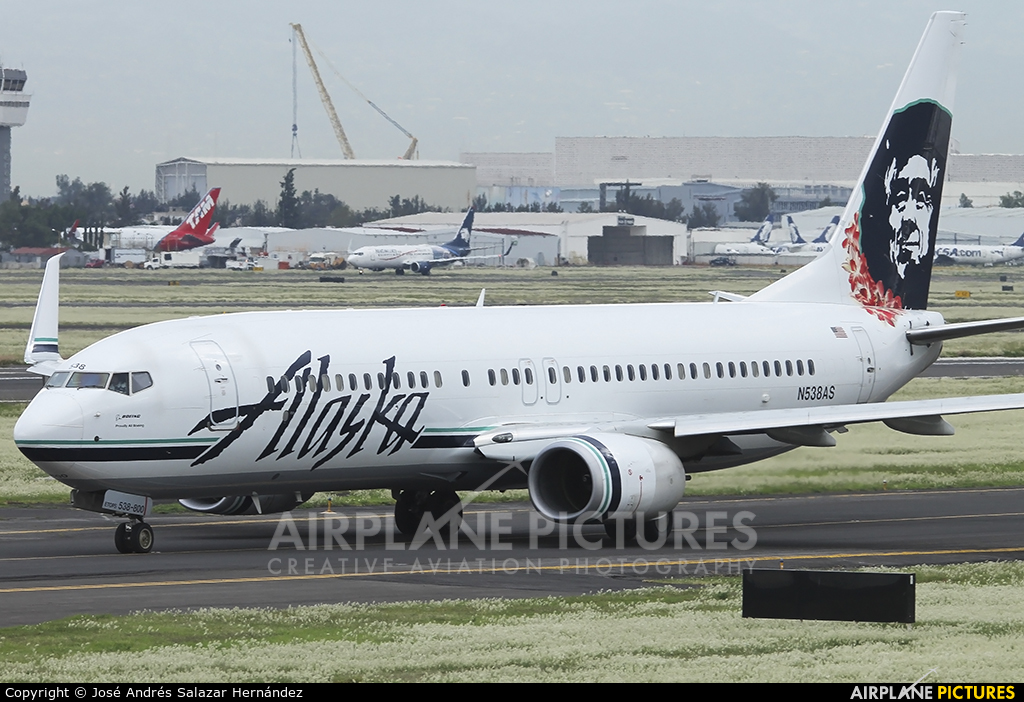 Alaska Airlines N538AS aircraft at Mexico City - Licenciado Benito Juarez Intl