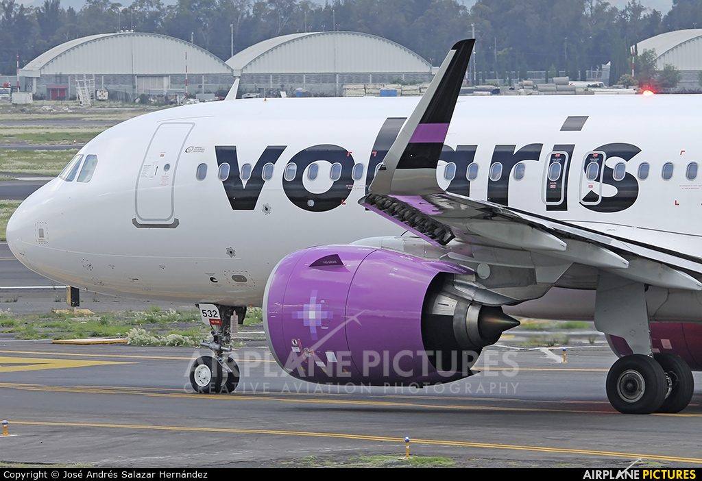 Volaris N532VL aircraft at Mexico City - Licenciado Benito Juarez Intl