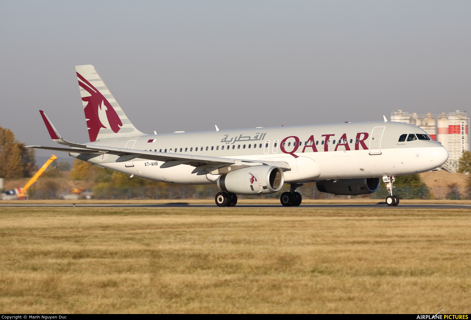 Qatar Airways A7-AHR aircraft at Prague - Václav Havel