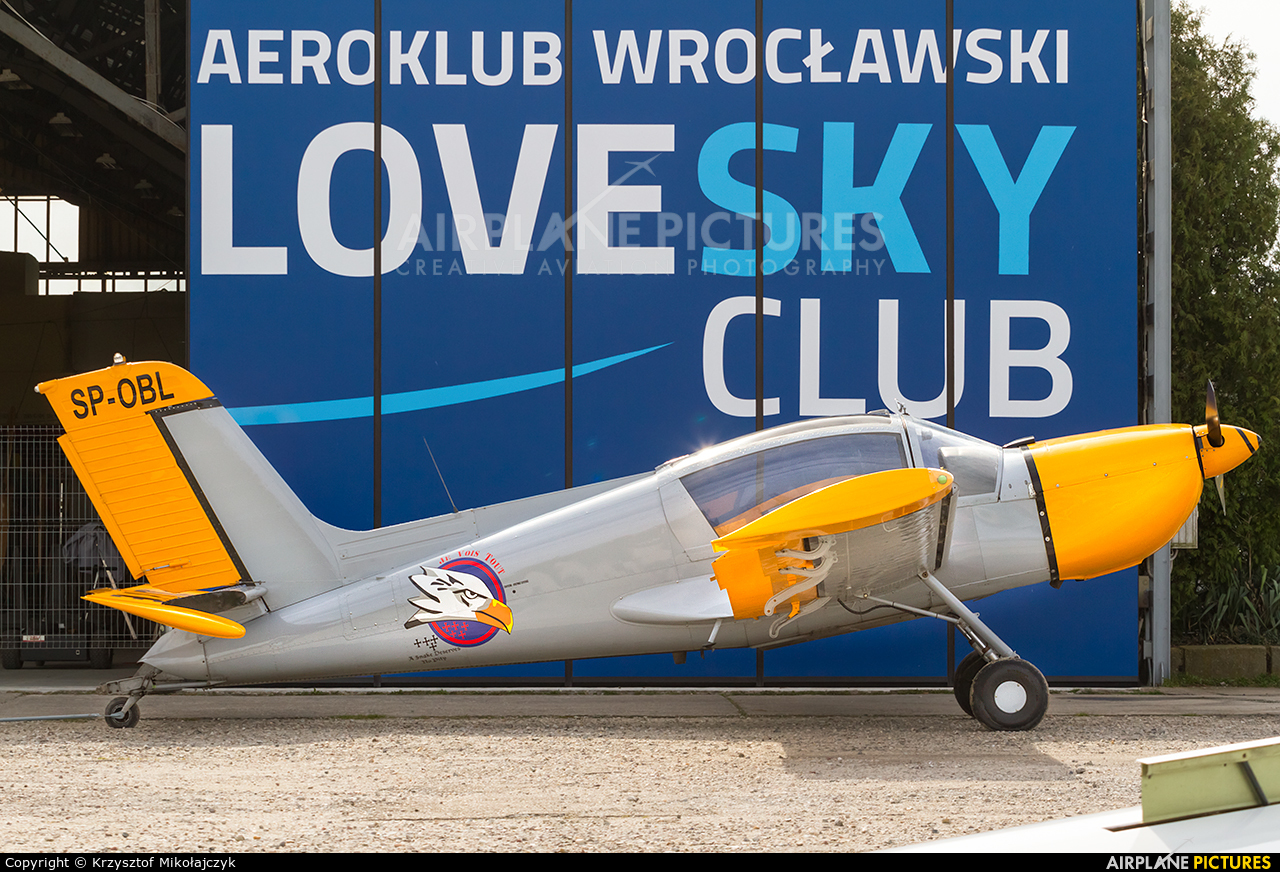 Private SP-OBL aircraft at Wrocław - Szymanów