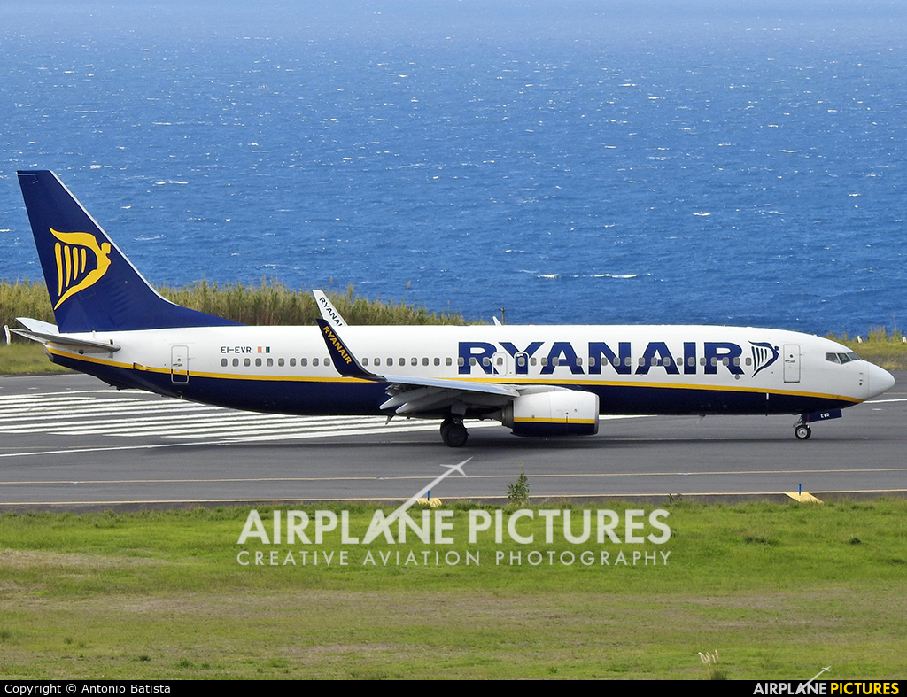 Ryanair EI-EVR aircraft at Azores - Ponta Delgada
