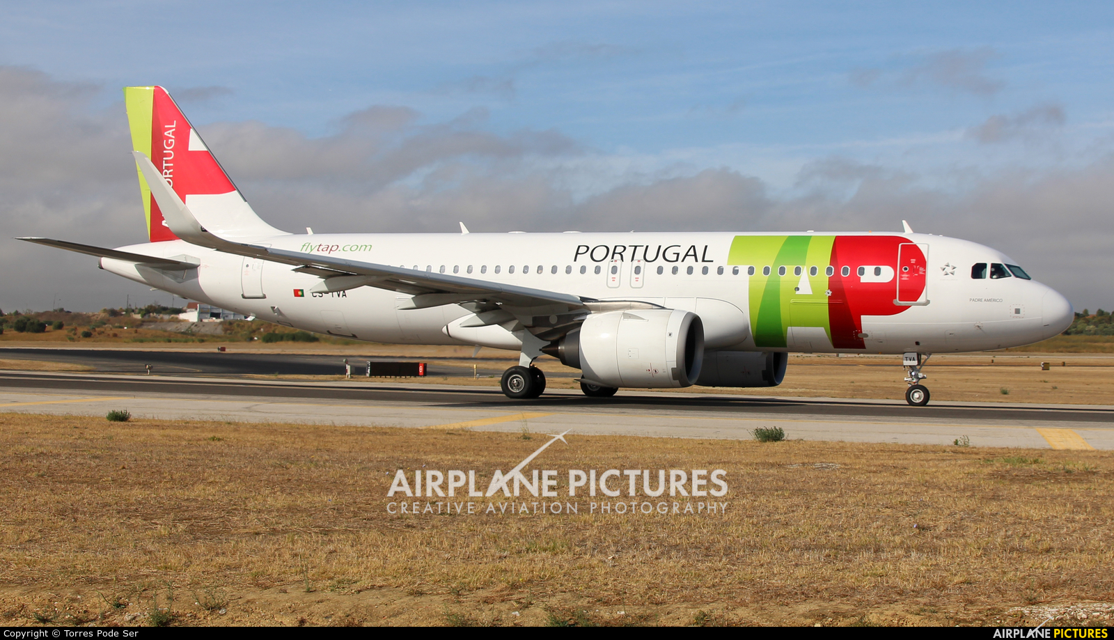 TAP Portugal CS-TVA aircraft at Lisbon