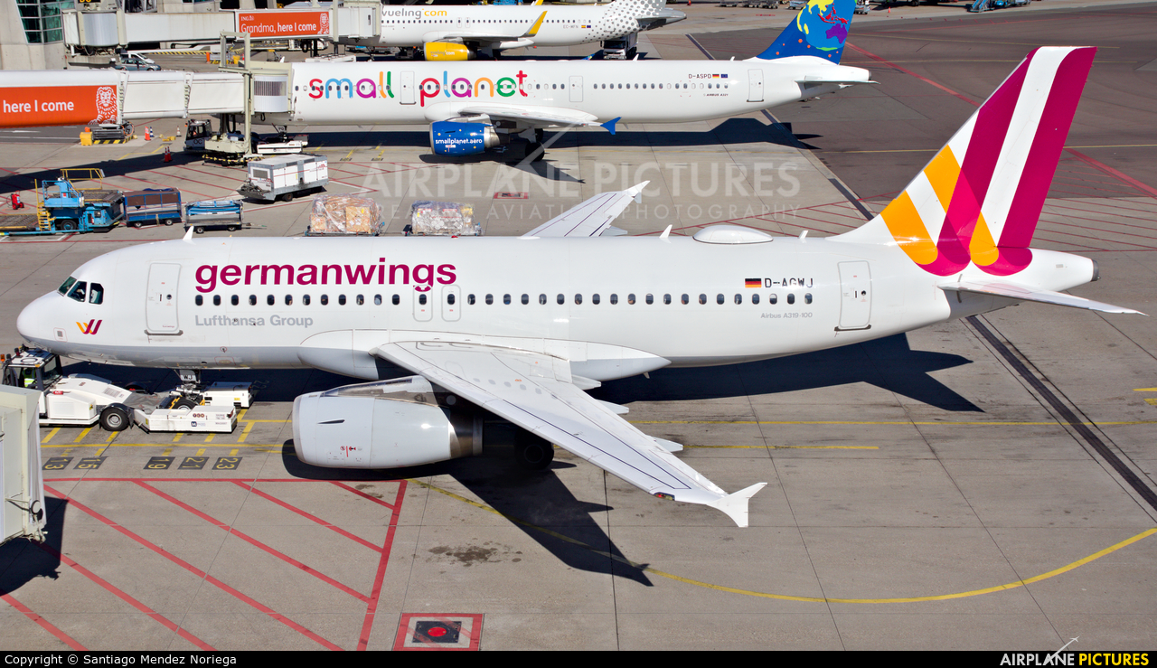 Germanwings D-AGWJ aircraft at Amsterdam - Schiphol