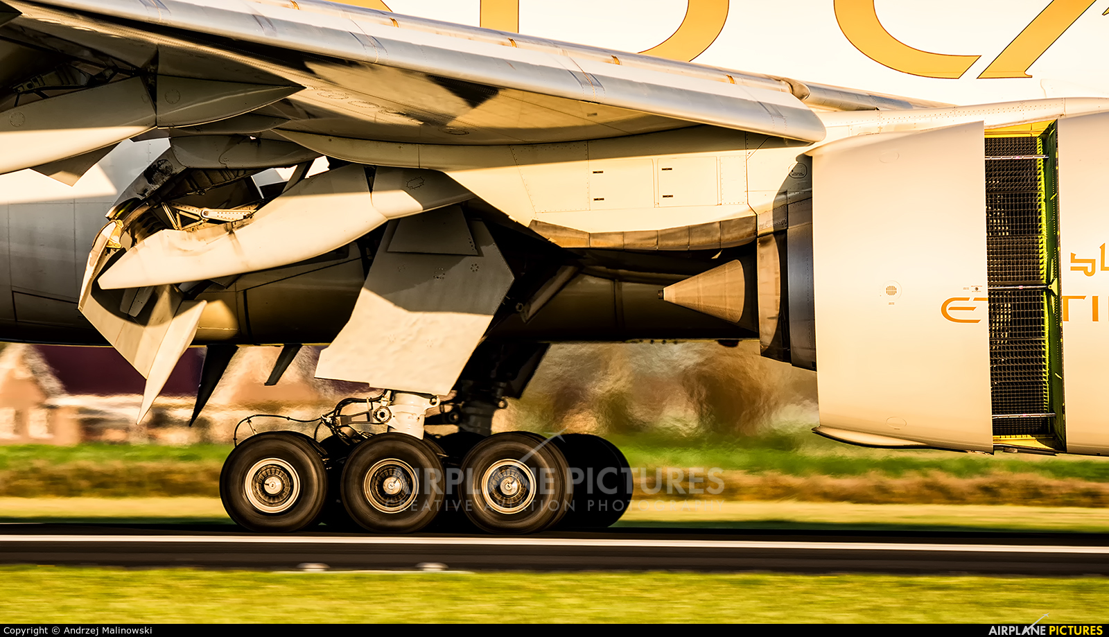 Etihad Cargo A6-DDC aircraft at Amsterdam - Schiphol