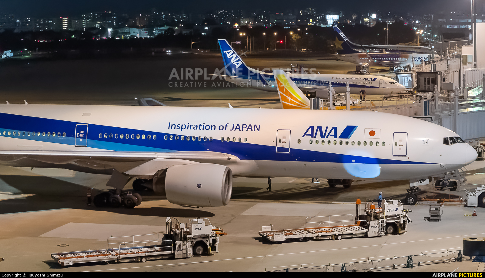 ANA - All Nippon Airways JA706A aircraft at Fukuoka