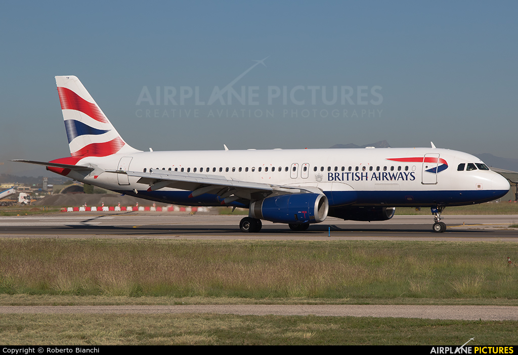 British Airways G-GATP aircraft at Verona - Villafranca