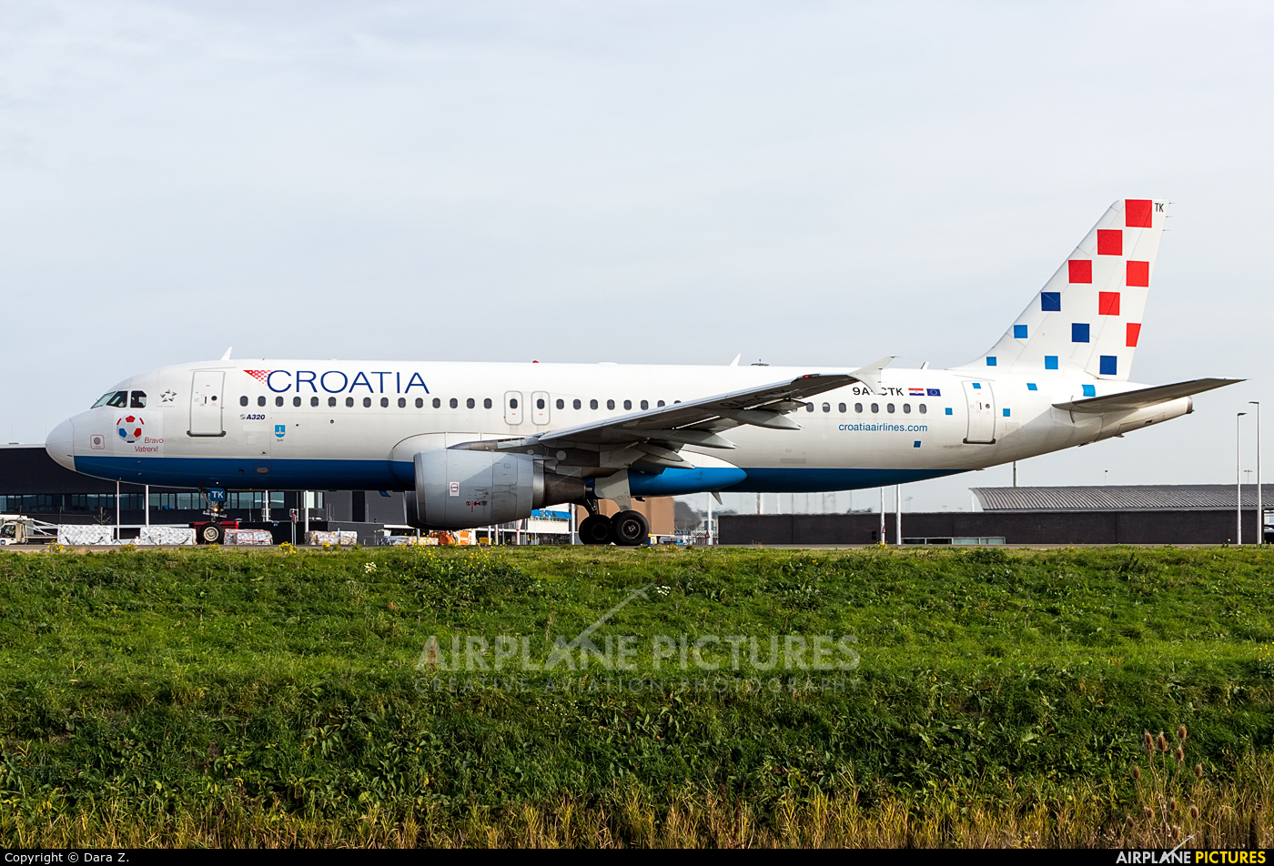 Croatia Airlines 9A-CTK aircraft at Amsterdam - Schiphol