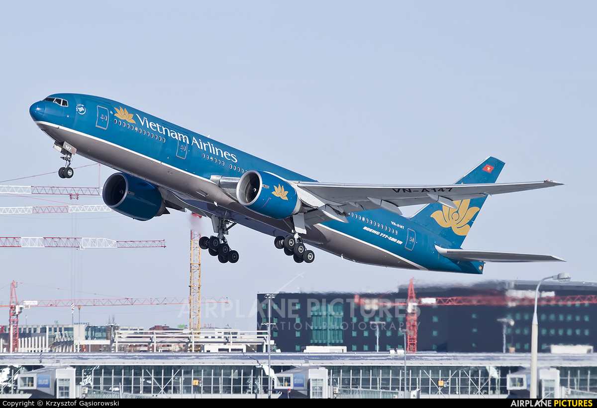 Vietnam Airlines VN-A147 aircraft at Warsaw - Frederic Chopin