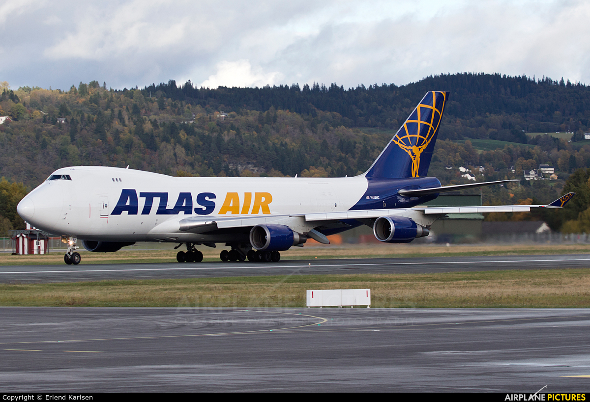 Atlas Air N412MC aircraft at Trondheim - Vaernes