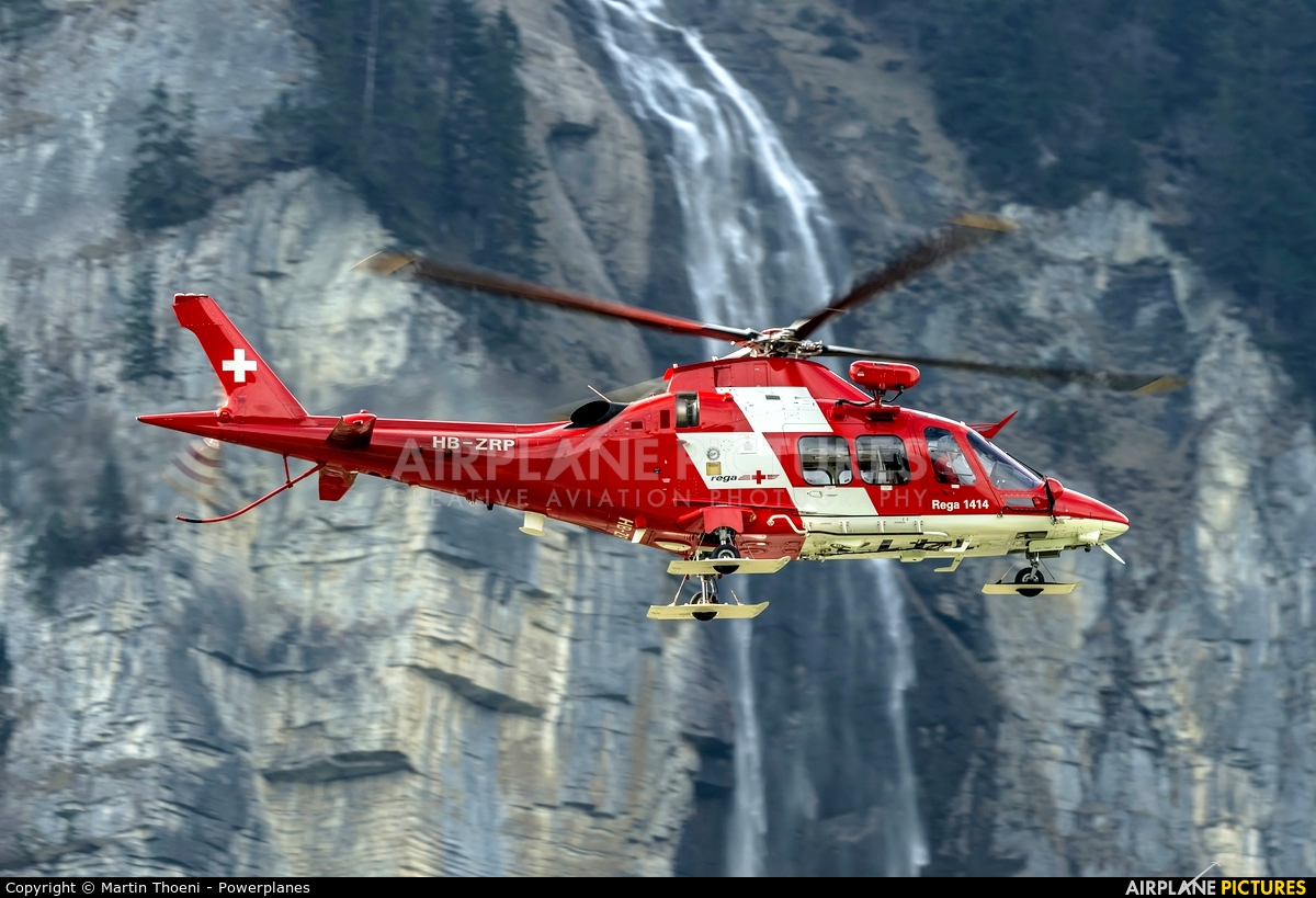REGA Swiss Air Ambulance  HB-ZRP aircraft at Meiringen