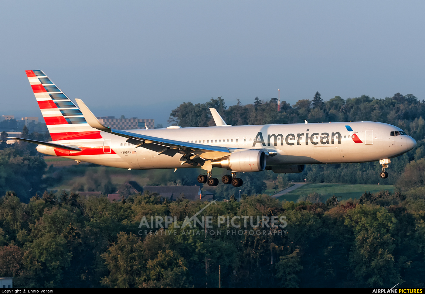American Airlines N395AN aircraft at Zurich