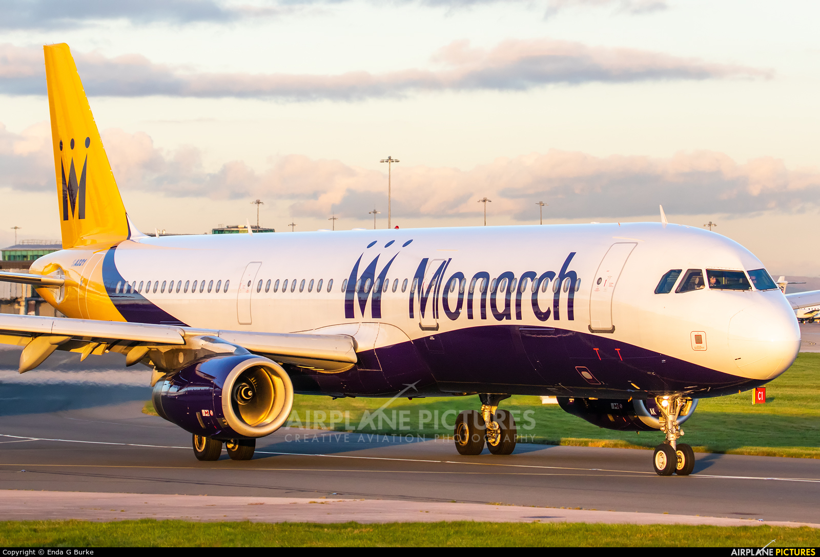 Monarch Airlines G-ZBAK aircraft at Manchester