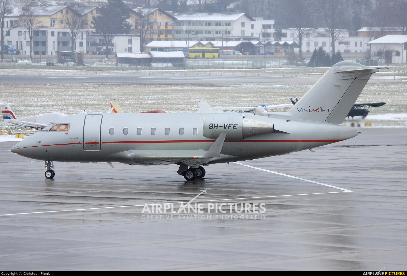 Vistajet 9H-VFE aircraft at Innsbruck