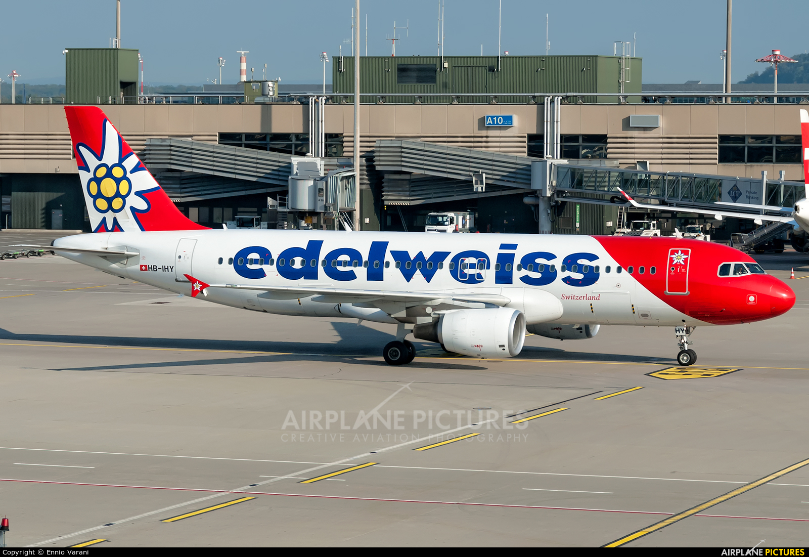 Edelweiss HB-IHY aircraft at Zurich