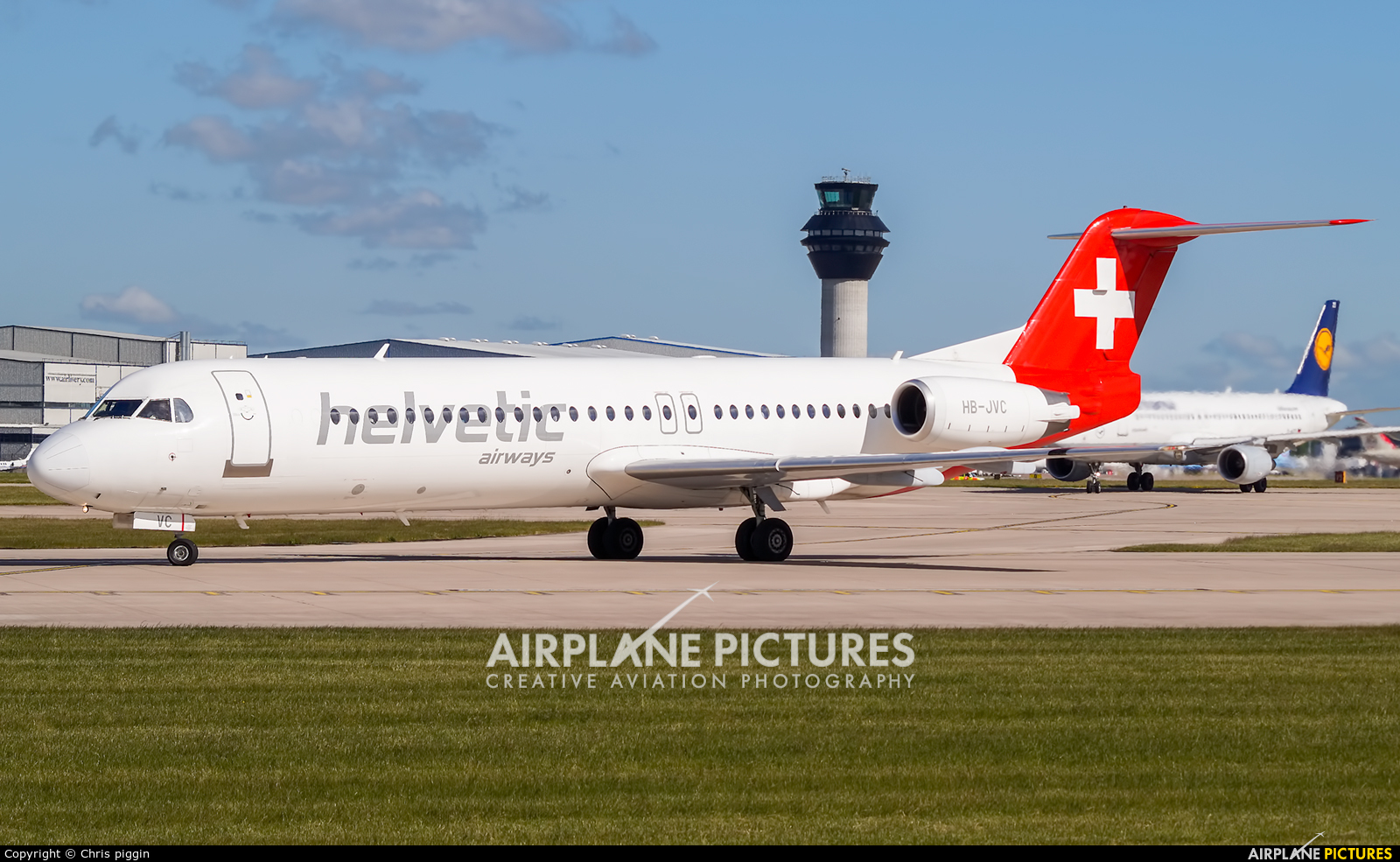 Helvetic Airways HB-JVC aircraft at Manchester