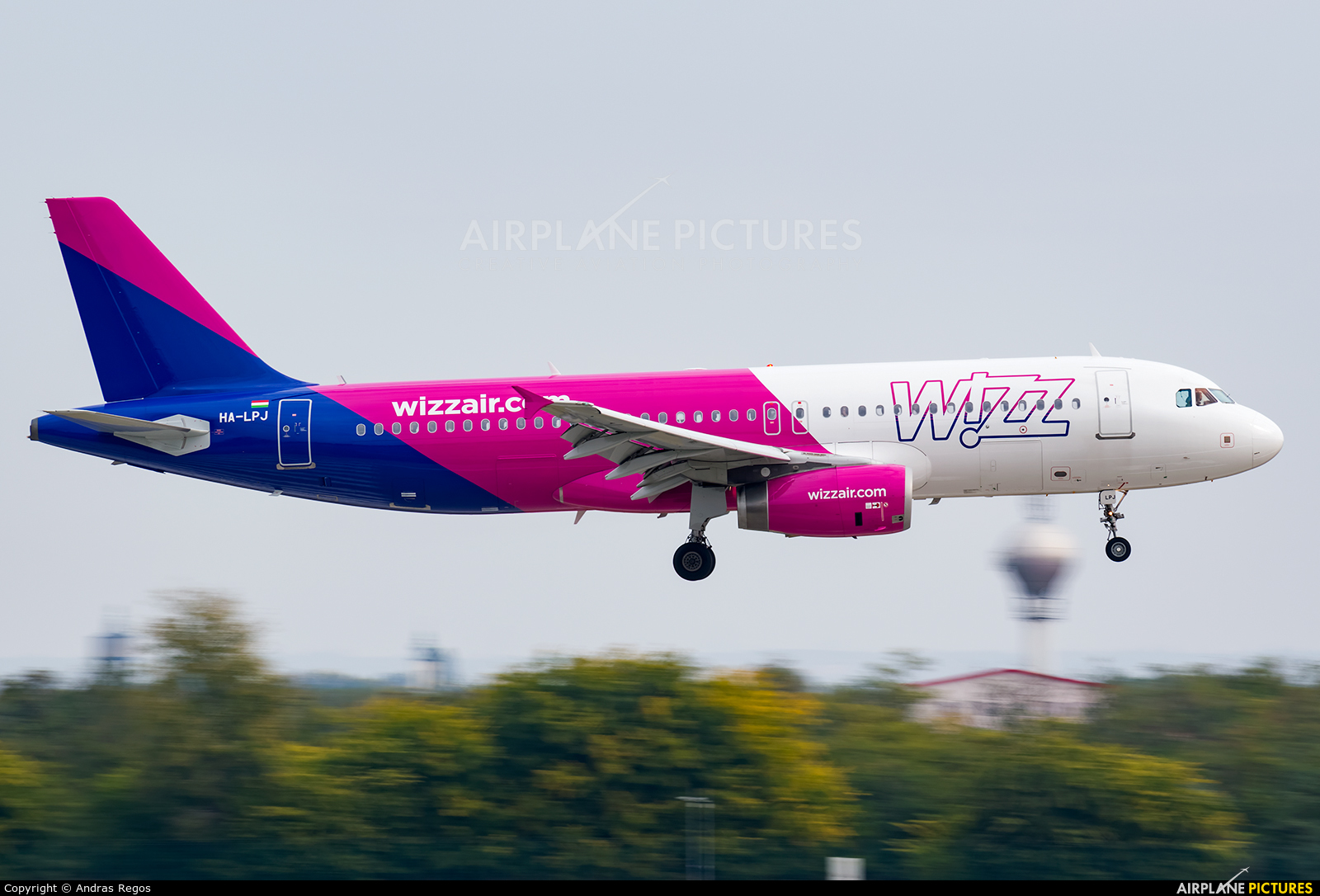 Wizz Air HA-LPJ aircraft at Budapest Ferenc Liszt International Airport