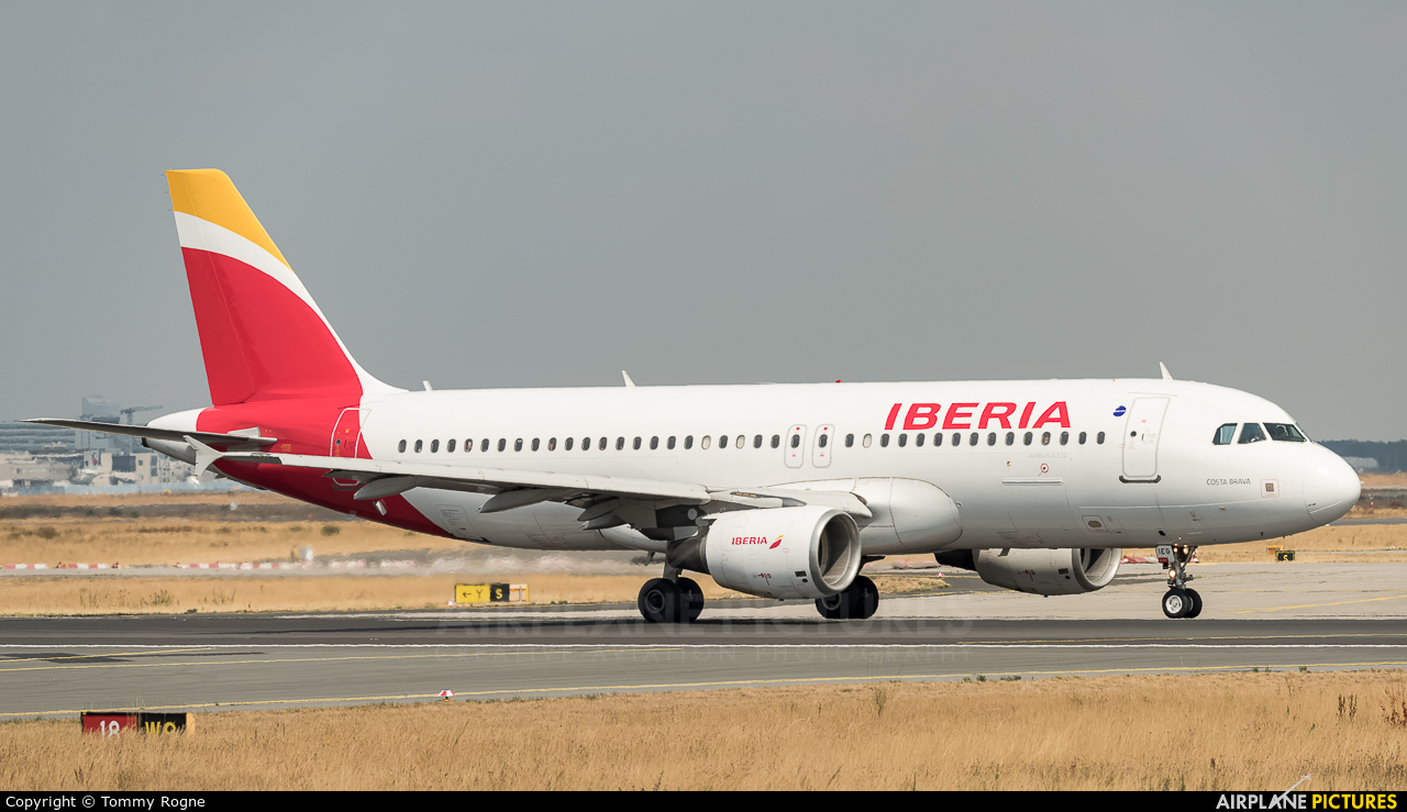 Iberia EC-IEG aircraft at Frankfurt
