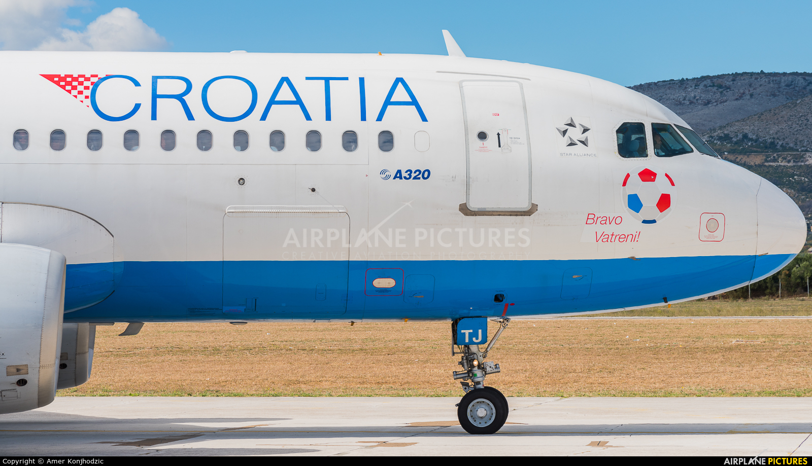 Croatia Airlines 9A-CTJ aircraft at Split - Kaštela