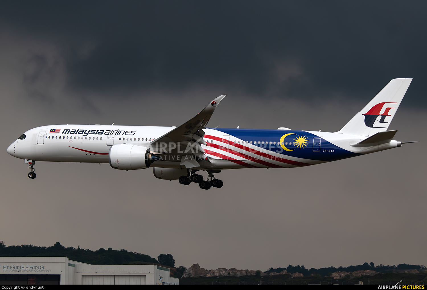 Malaysia Airlines 9M-MAG aircraft at Kuala Lumpur Intl
