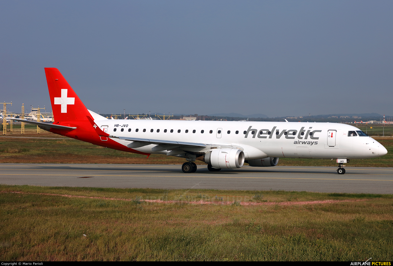 Helvetic Airways HB-JVO aircraft at Milan - Malpensa