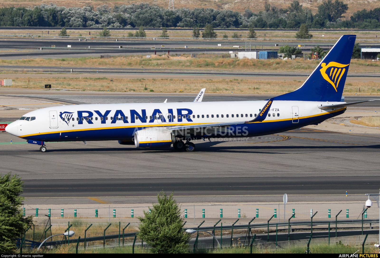 Ryanair EI-FZA aircraft at Madrid - Barajas