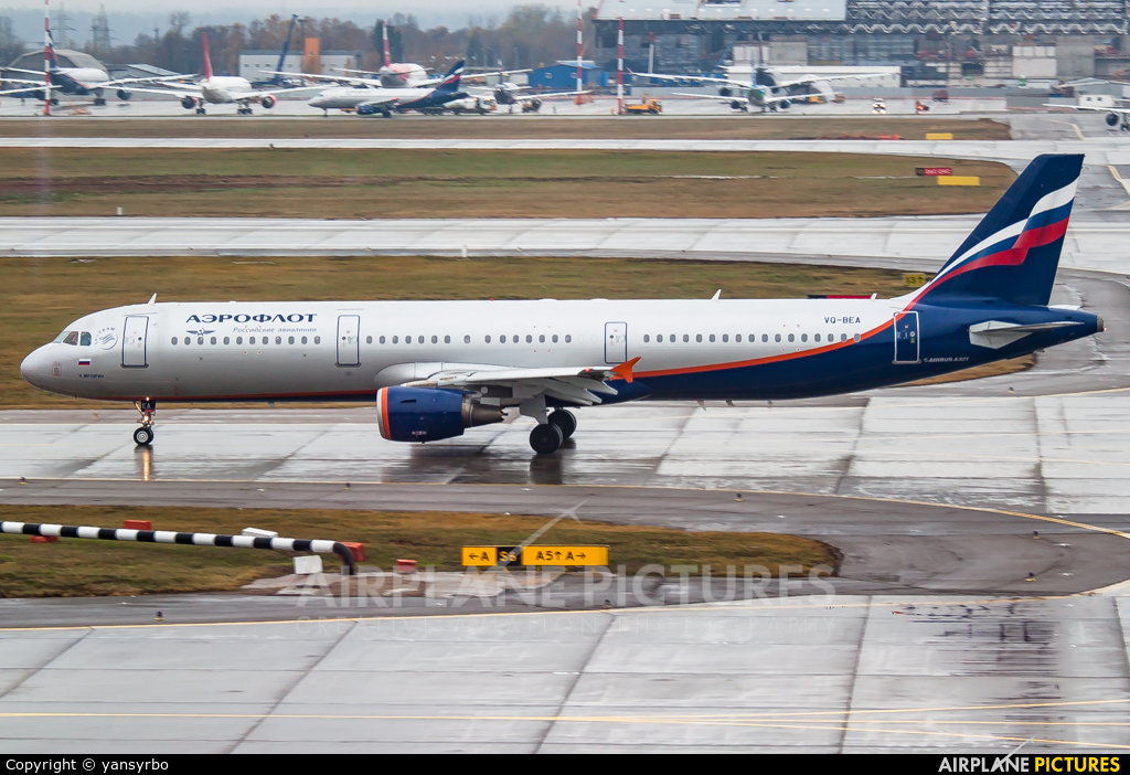 Aeroflot VQ-BEA aircraft at Moscow - Sheremetyevo