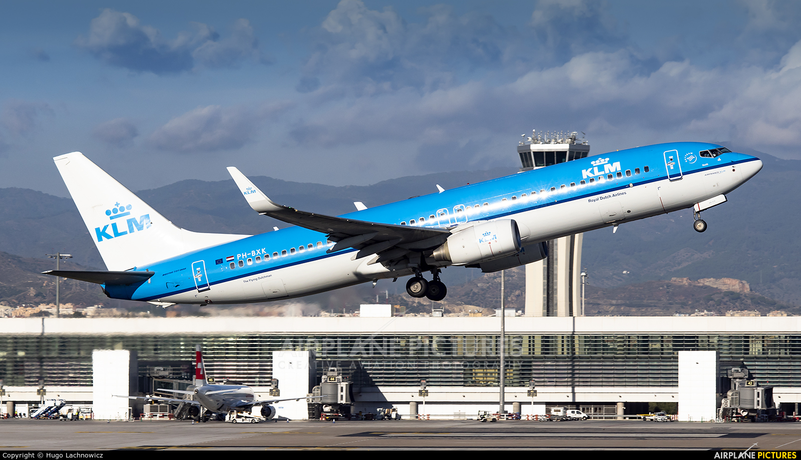 KLM PH-BXK aircraft at Málaga