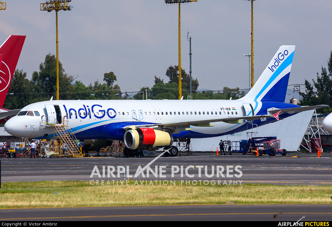 IndiGo VT-IKB aircraft at Mexico City - Licenciado Benito Juarez Intl