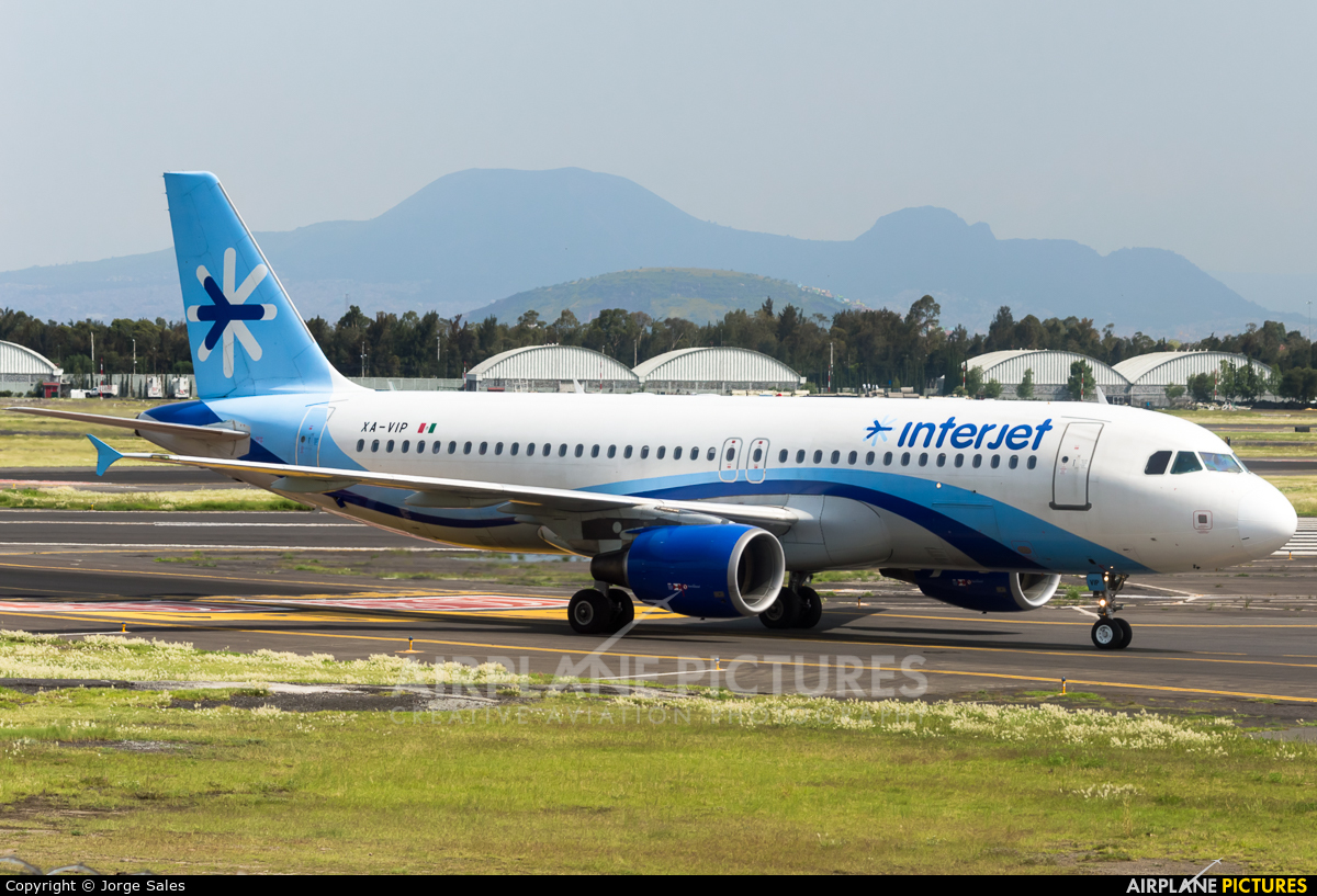 Interjet XA-VIP aircraft at Mexico City - Licenciado Benito Juarez Intl