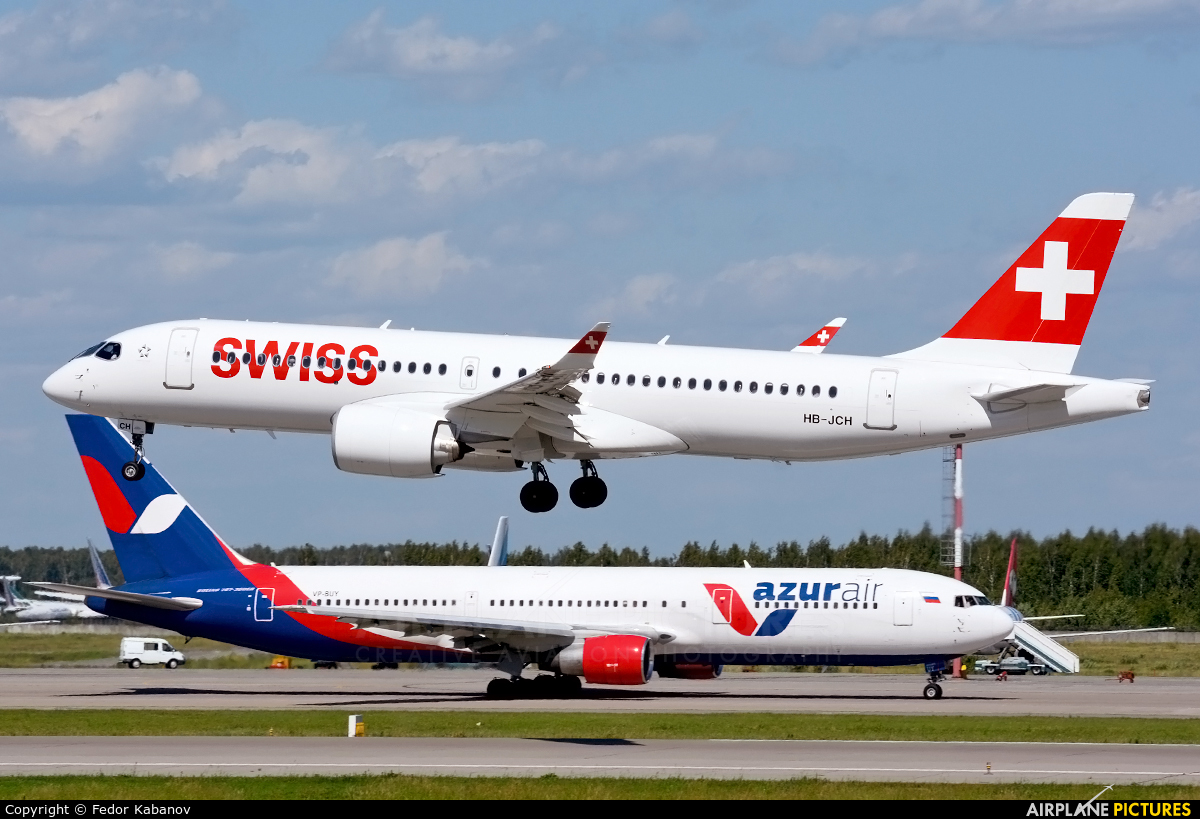 Swiss HB-JCH aircraft at Moscow - Domodedovo