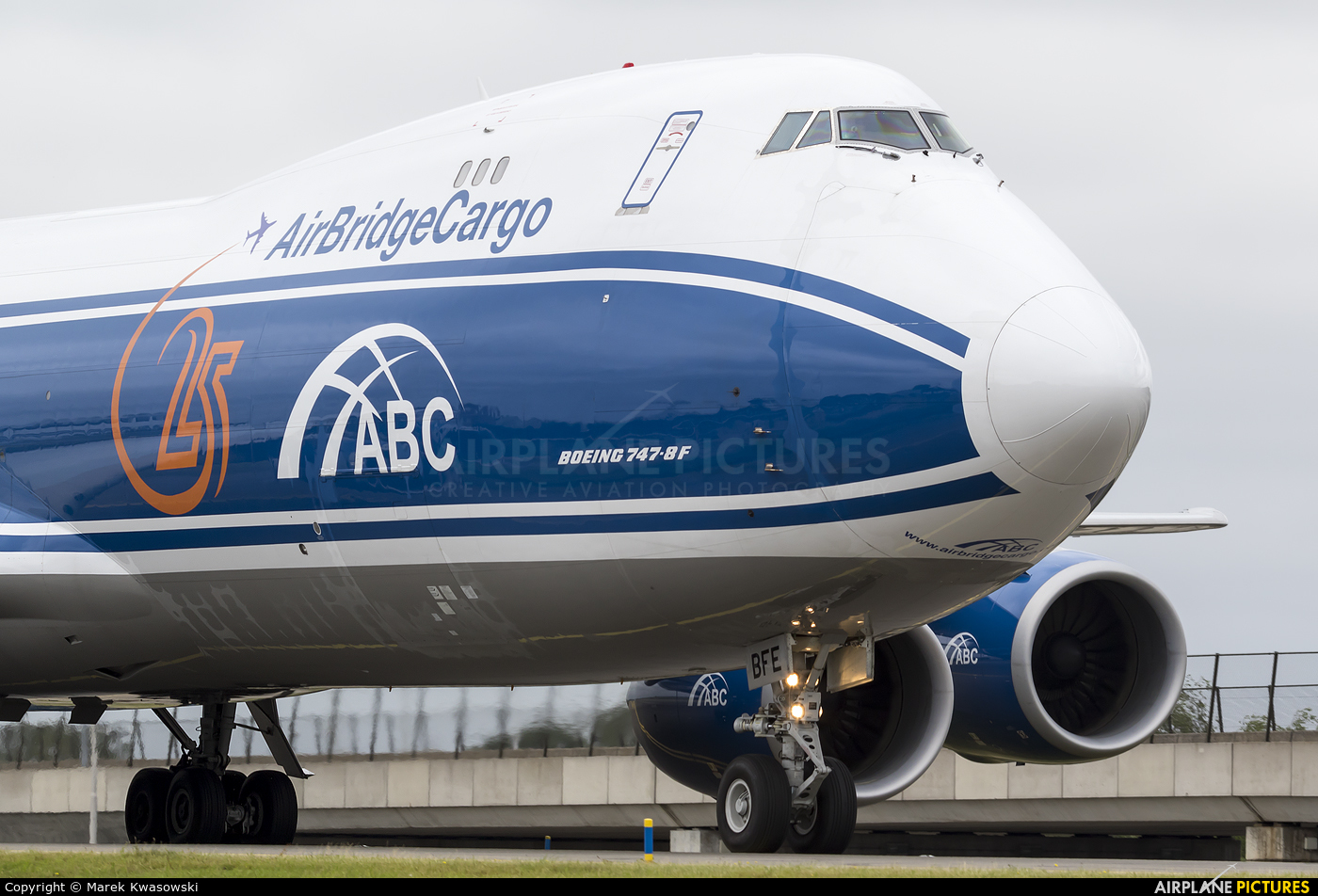 Air Bridge Cargo VQ-BFE aircraft at Amsterdam - Schiphol