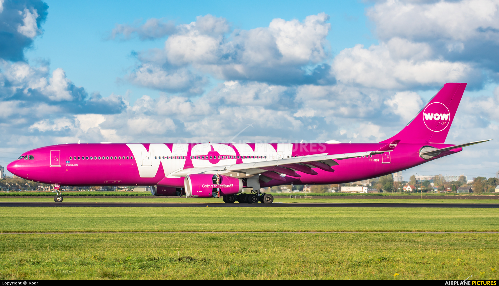WOW Air TF-WOW aircraft at Amsterdam - Schiphol