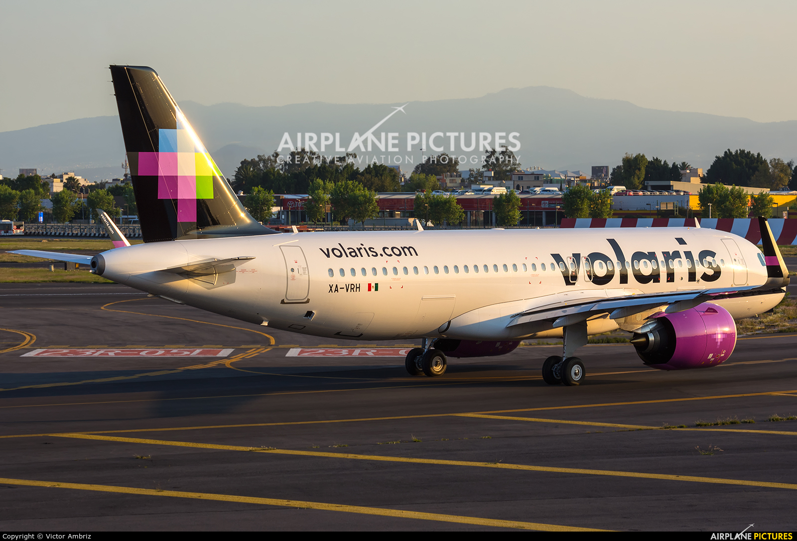 Volaris XA-VRH aircraft at Mexico City - Licenciado Benito Juarez Intl