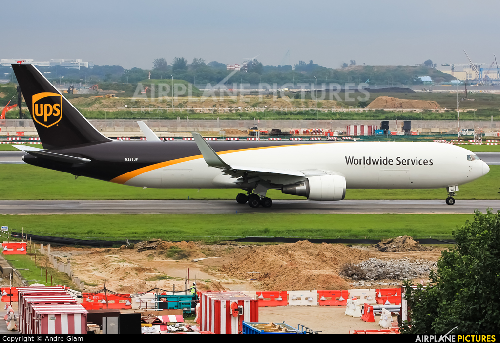 UPS - United Parcel Service N352UP aircraft at Singapore - Changi