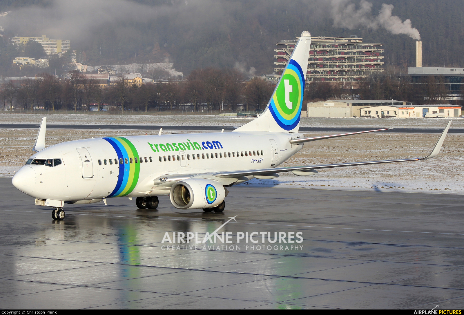 Transavia PH-XRY aircraft at Innsbruck