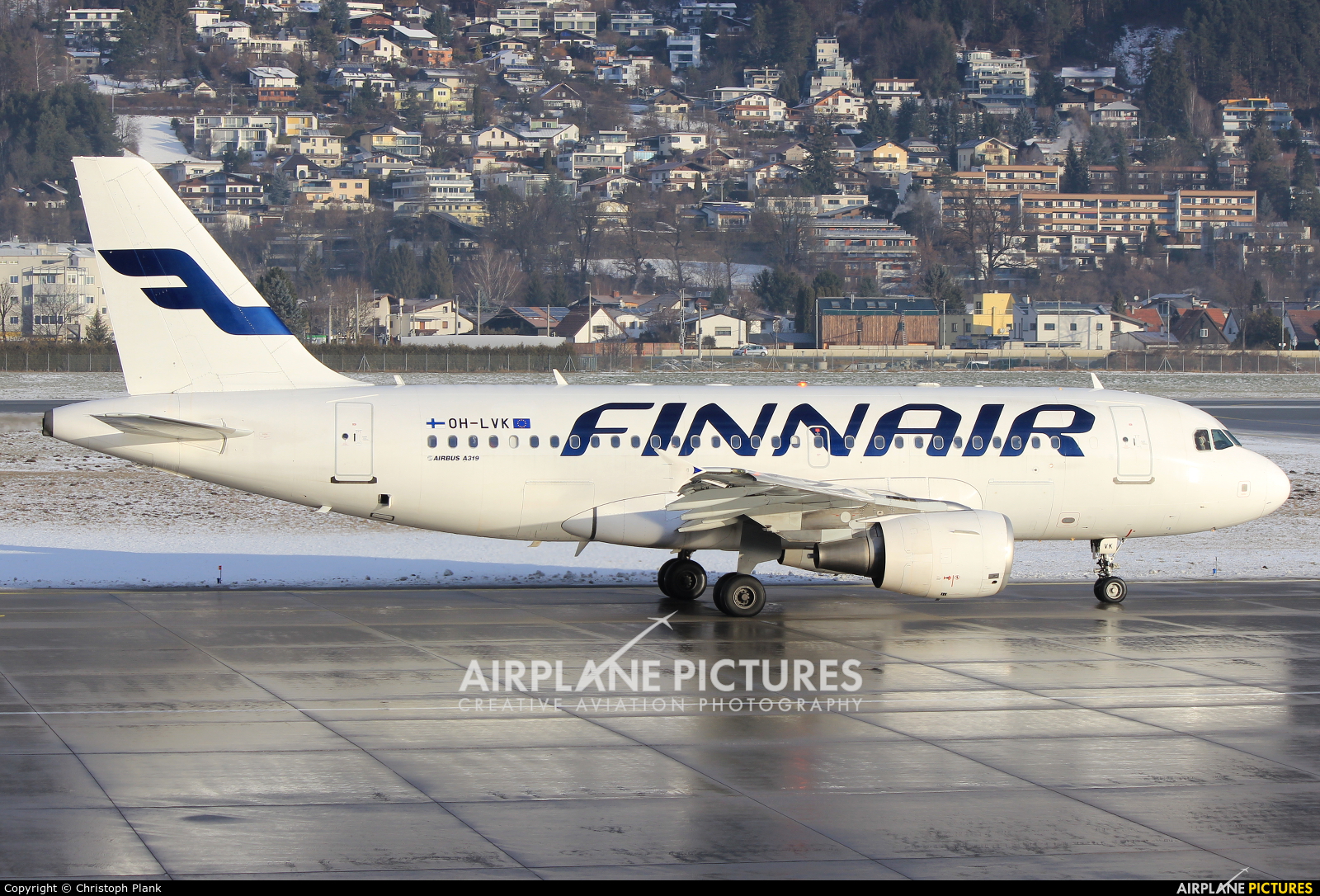 Finnair OH-LVK aircraft at Innsbruck